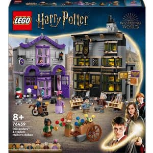 LEGO Harry Potter: Magazinul de baghete Ollivander si magazinul de haine al lui Madam Malkin 76439, 8 ani+, 744 piese