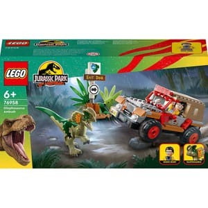 LEGO Jurassic World: Ambuscada asupra unui Dilophosaurus 76958, 6 ani+, 211 piese