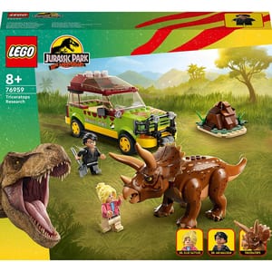 LEGO Jurassic World: Cercetarea dinozaurului Triceratops 76959, 8 ani+, 281 piese
