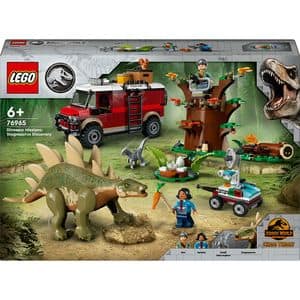 LEGO Jurassic World: Misiunea Dinozaur - Descoperirea unui Stegosaurus 76965, 6 ani+, 420 piese