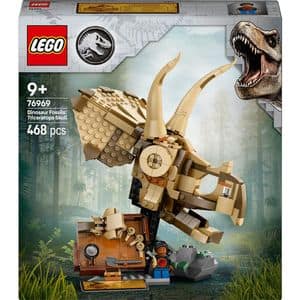 LEGO Jurassic World: Fosile de dinozaur - craniu de Triceratops 76969, 9 ani+, 468 piese