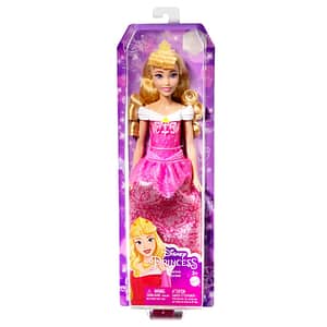 Papusa DISNEY PRINCESS Aurora MTHLW09, 3 ani+, roz-alb