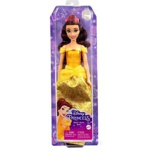Papusa DISNEY PRINCESS Belle MTHLW11, 3 ani+, galben-auriu