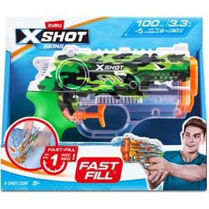 Jucarie de rol X-SHOT Skins Nano - Jungle Camo SH118532O, 5 ani+, verde-portocaliu