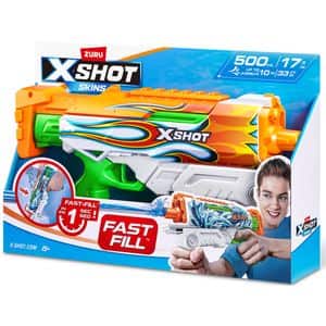 Jucarie de rol X-SHOT Skins Hyperload - Blazer SH118543O, 5 ani+, verde-portocaliu
