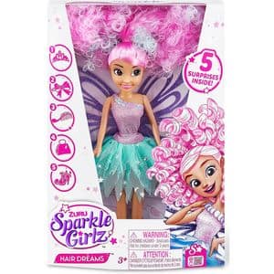 Papusa SPARKLE GIRLZ Hair Dreams SK100313O, 3 ani+, mov-roz