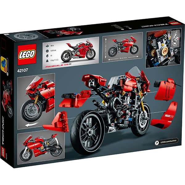 LEGO Technic: Ducati Panigale V4 R 42107, 10 ani+, 646 piese