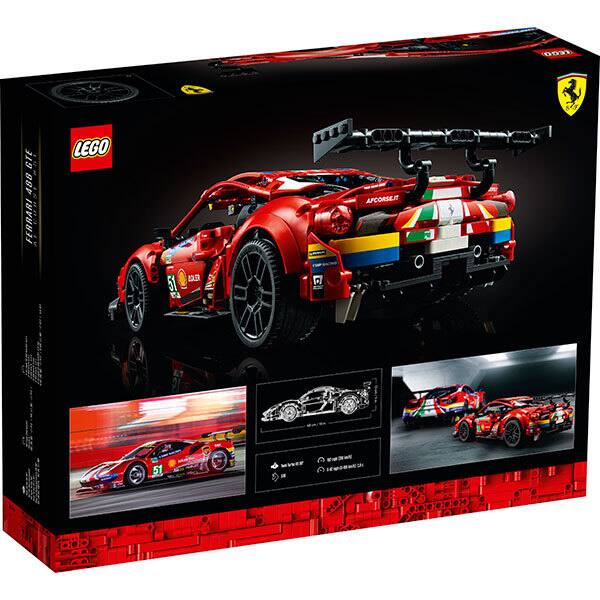 LEGO Technic: Ferrari 488 GTE "AF Corse #51" 42125, 18 ani+, 1677 piese