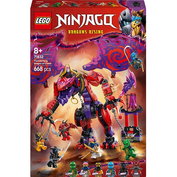 LEGO Ninjago: Dragonul haosului Thunderfang 71832, 8 ani+, 668 piese