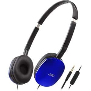 Casti JVC HA-S160M-A-U, Cu Fir, On-Ear, Microfon, albastru