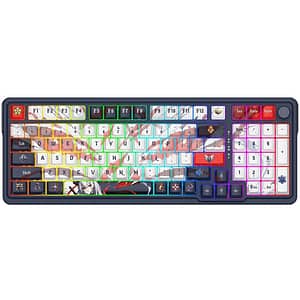 Tastatura Gaming Wireless mecanica REDRAGON Eisa Pro Honkai, Bluetooth, USB, Layout US, negru