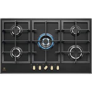 Plita incorporabila ELECTROLUX KGS9536RN, Gaz, 5 arzatoare, Wok, negru