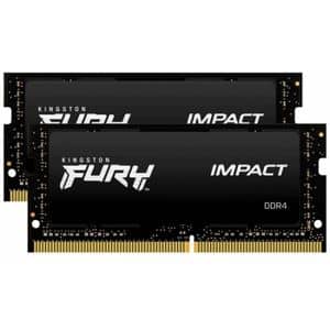 Memorie laptop KINGSTON Fury Impact Black, 32GB (2x16GB) DDR4, 3200MHz, CL20, KF432S20IBK2/32
