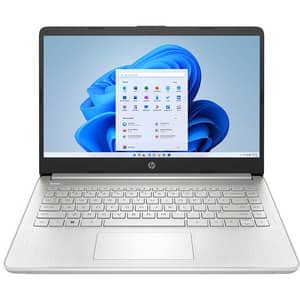 Laptop HP 14s-dq5004nq, Intel Core i5-1235U pana la 4.4GHz, 14", FHD, 16GB, SSD 1TB, Intel Iris Xe Graphics, Windows 11 Home, argintiu