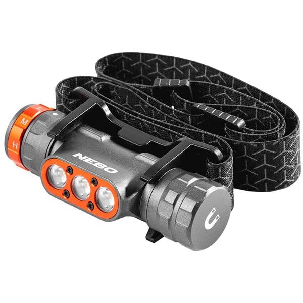 Lanterna frontala NEBO Trandens 1501, 1500 lumeni, acumulator, gri