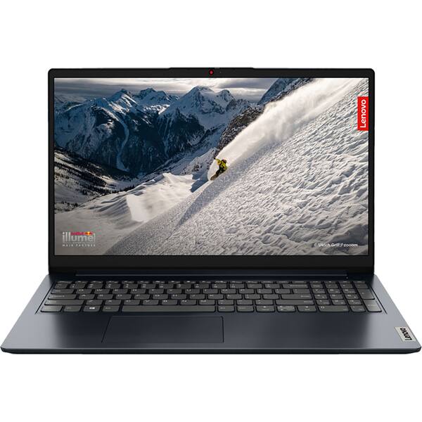 Laptop LENOVO IdeaPad 1 15ALC7, AMD Ryzen 5 5500U pana la 4Ghz, 15.6" Full HD, 8GB, SSD 512GB, AMD Radeon Graphics, Free DOS, albastru