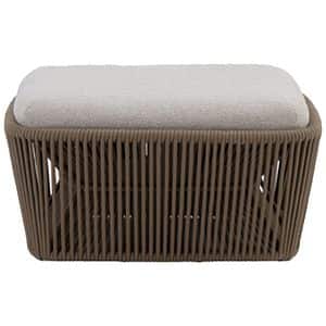 Fotoliu puf LIVINTWIST Belvedere, textil, 84 x 84 x 46 cm, taupe
