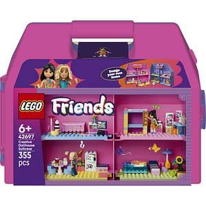 LEGO Friends: Valiza-casuta de papusi creativa 426970, 6 ani+, 355 piese