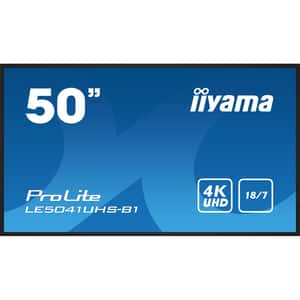 Display profesional IIYAMA ProLite LE5041UHS-B1, 50", 4K, 60Hz, negru