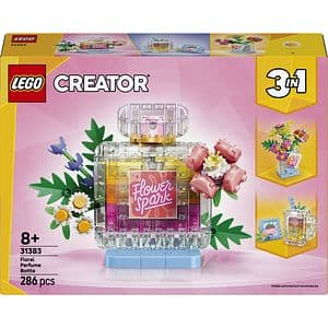 LEGO Creator: Sticla de parfum cu flori decorativa 31383, 8 ani+, 286 piese