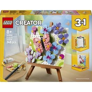 LEGO Creator 3in1: Tablou decorativ cu arta florala 31390, 8 ani+, 348 piese