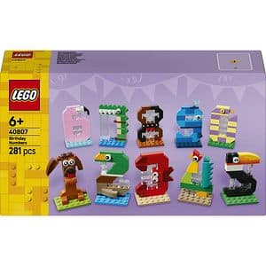 LEGO Iconic: Numere de zi de nastere 40807, 6 ani+, 281 piese