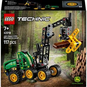 LEGO Technic: Utilaj de taiat si stivuit copaci John Deere 1470H 42218, 7 ani+, 117 piese