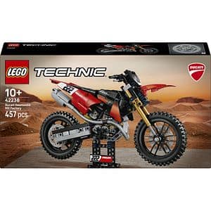 LEGO Technic: Motocicleta Ducati Desmo450 MX versiunea de uzina 42238, 10 ani+, 457 piese