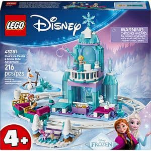 LEGO Disney Princess: Aventura cu sania pe sine la castelul de gheata al Elsei 43281, 4 ani+, 216 piese