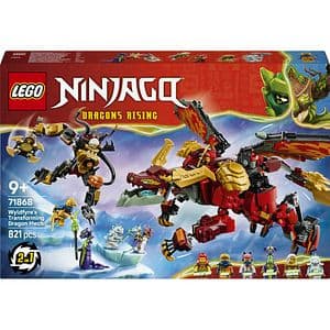 LEGO Ninjago: Robotul dragon transformator al lui Wyldfyre 71868, 9 ani+, 821 piese