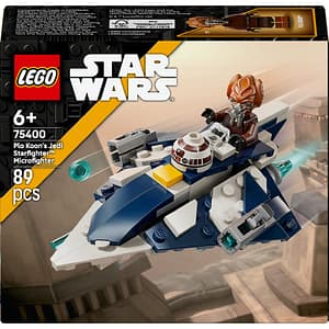 LEGO Star Wars: Micronava de lupta Jedi Starfighter a lui Plo Koon 75400, 6 ani+, 89 piese