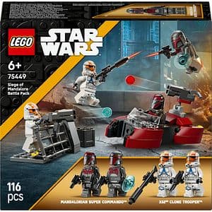 LEGO Star Wars: Pachet de lupta Asediul de pe Mandalore 754490, 6 ani+, 116 piese