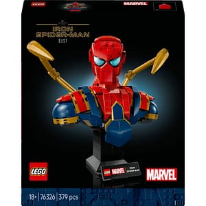 LEGO Marvel: Bustul lui Iron Spider-Man 76326, 18 ani+, 379 piese