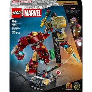LEGO Marvel: Batalie memorabila - Hulkbuster vs Hulk 76343, 9 ani+, 413 piese
