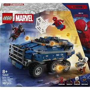 LEGO Marvel: Urmarire cu Omul Paianjen si masina inchisorii 76349, 8 ani+, 367 piese