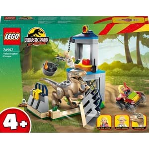 LEGO Jurassic World: Evadarea unui Velociraptor 76957, 4 ani+, 137 piese