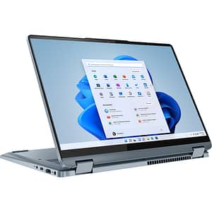 Laptop 2 in 1 LENOVO IdeaPad Flex 5 14ABR8, AMD Ryzen 5 5625U pana la 4.3GHz, 14" WUXGA Touch, 8GB, 512GB, AMD Radeon, Windows 11 Home, Stone Blue