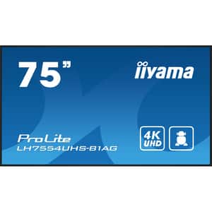 Display profesional IIYAMA ProLite LH7554UHS-B1AG, 75", 4K UHD, 60Hz, negru