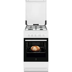 Aragaz ELECTROLUX LKG504015W, 4 arzatoare, Gaz, L 50 cm, Grill, alb