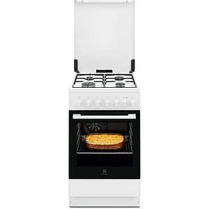 Aragaz ELECTROLUX LKK520033W, 4 arzatoare, Gaz + Electric, L 50 cm, Grill, alb