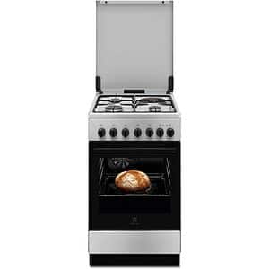 Aragaz ELECTROLUX LKM520012X, 4 arzatoare, Gaz + Electric, L 50 cm, Grill, inox