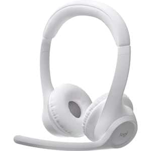 Casti PC Wireless LOGITECH Zone 300, Bluetooth, alb