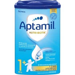 Lapte praf APTAMIL Nutri-Biotik 1+, 12 luni+, 800g