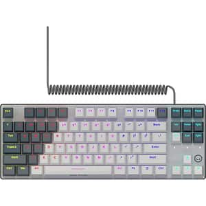 Tastatura Gaming mecanica LORGAR Azar 514 TKL, USB, Layout US, alb