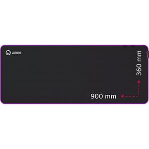 Mouse Pad Gaming LORGAR Main 319, negru-mov