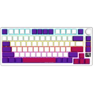 Tastatura Gaming Wireless mecanica LORGAR KBP7075W, USB, Layout US, alb
