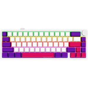 Tastatura Gaming Wireless mecanica LORGAR KBP70MW, USB, Layout US, alb