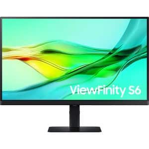 Monitor LED IPS SAMSUNG ViewFinity S6 Smart LS32D600UAUXEN, 32", QHD, 100Hz, negru