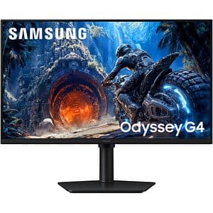 Monitor Gaming LED IPS SAMSUNG Odyssey G4 G40H LS27HG402EUXEN, 27", Full HD, 300Hz, AMD FreeSync Premium, NVIDIA G-Sync Comp, HDR10, pivot, negru