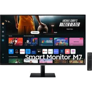 Monitor Smart LED VA SAMSUNG M7 LS32DM702UUXDU, 32", 4K UHD, 60Hz, HDR10, Boxe, negru